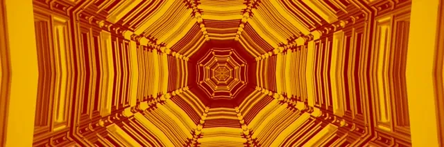 Neonový Tunel Oktagon Vír 3:1 Trojitý Široký 60fps Šetřič Obrazovky VJ Loop