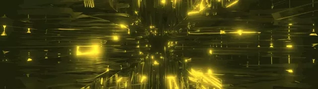 Tunel Neon Explozie Lumină Galbenă 32:9 Super Ultrawide 60fps Screensaver VJ Loop