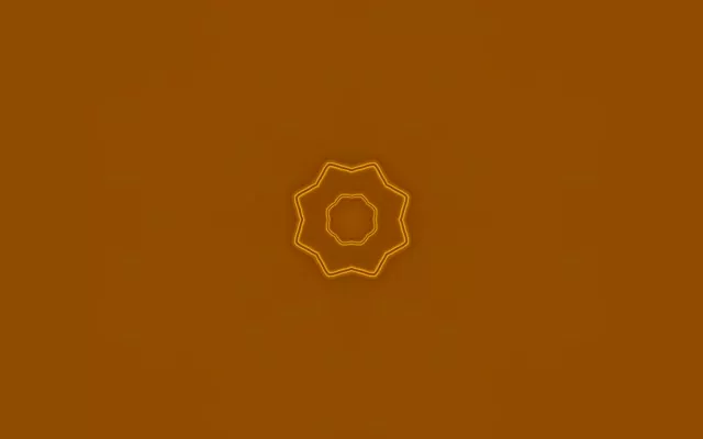 تونل نئون ستاره طلایی 8 نوک VJLoops 60fps 16:10 MacBook محافظ صفحه