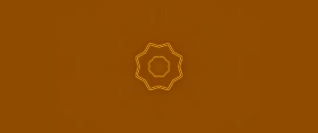 Neon Tunel Zlata 8-Kraka Zvezda Mandala VJ Loop 2.39:1 Cinemascope 60fps Ohranjevalnik Zaslona