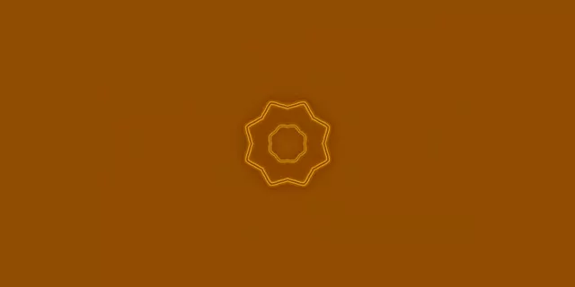 Златна 8-Краја Ѕвезда Неон Тунел VJ Loop 2:1 Univisium 60fps Screensaver