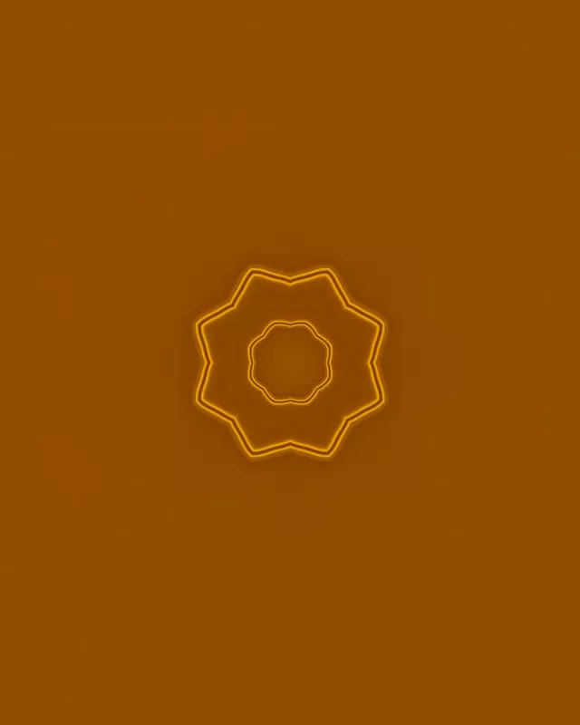 Estrella Ámbar Túnel Neón VJ Loop 4:5 Instagram 60fps Salvapantallas