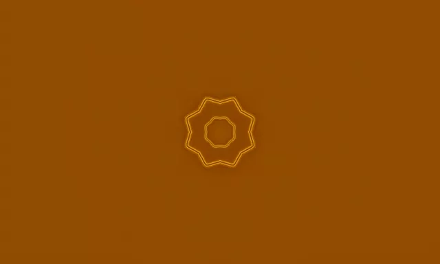 Неоновий тунель золота 8-променева зірка калейдоскоп VJ Loop 5:3 широкий 60fps заставка