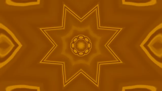 Złoty Neonowy Tunel Gwiazda Wygaszacz Ekranu 4K UHD 60fps VJ Loop