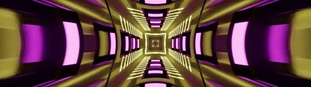 Túnel de Neó Diamant Or Porpra Vòrtex VJ Loop 60fps 32:9 Super Ultrawide Protector de pantalla