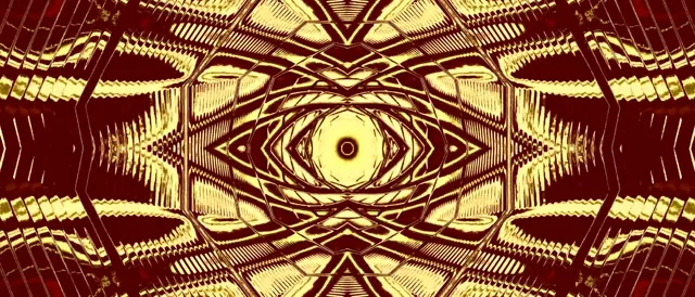 Gold Red Neon Tunnel Screensaver 21:9 Ultrawide 60fps Vj Loop PC Laptop