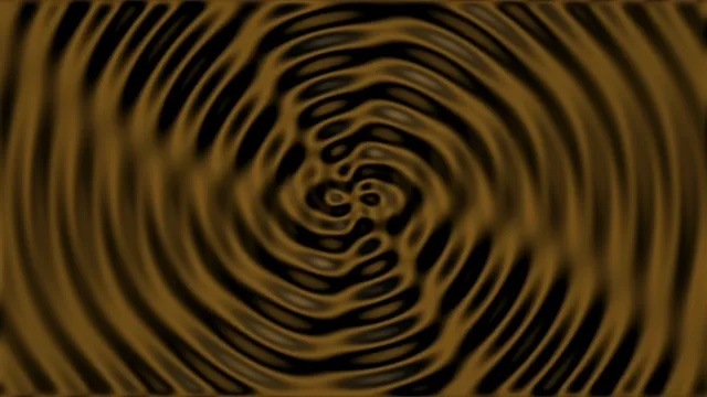 Gold Spiral Concentric Wave Motion Abstract 4K