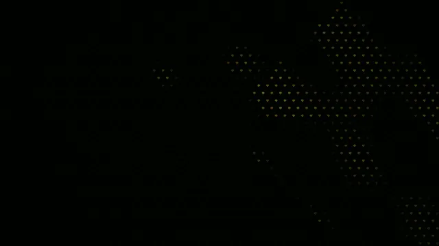 Golden Diamond Particles Flowing on Black Background 4K