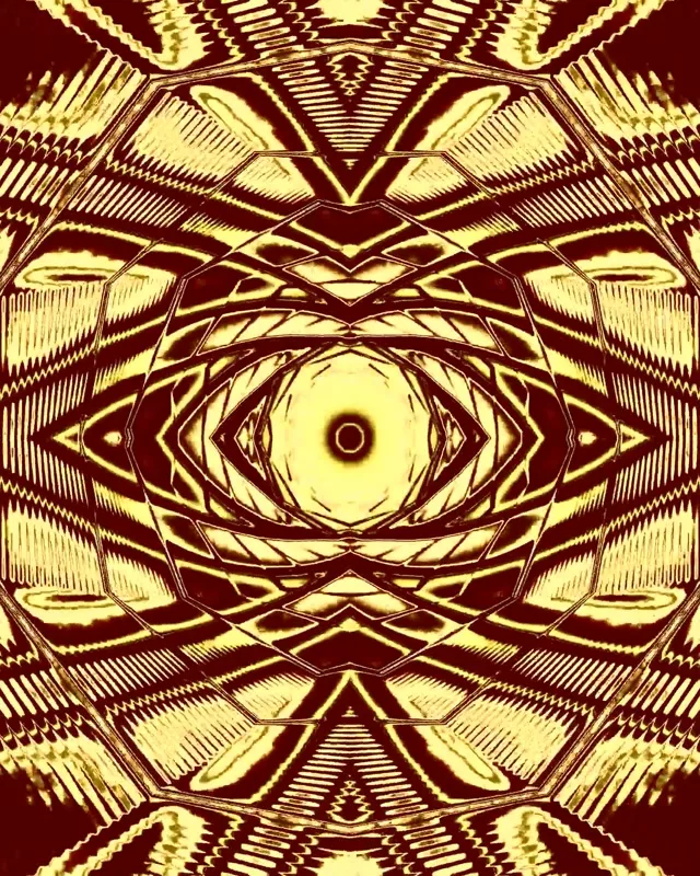 Tunel Neon Ochi Auriu Screensaver 60fps 4:5 Instagram VJ Loop