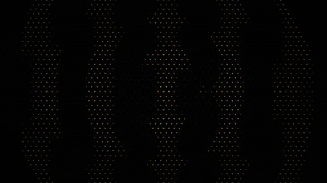 Golden Hearts Falling on Black Background 4K