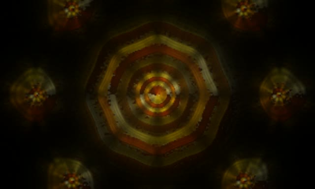 Golden Hexagon Neon Tunnel 5:3 Wide 60fps VJLoops Screensaver