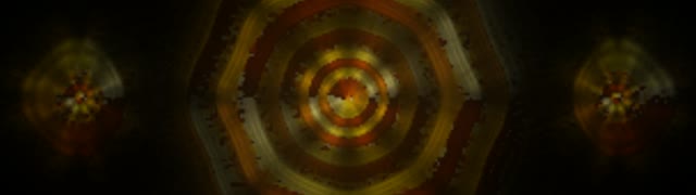 Golden Hexagon Neon Tunnel VJ Loop 32:9 Ultrawide 60fps Screensaver