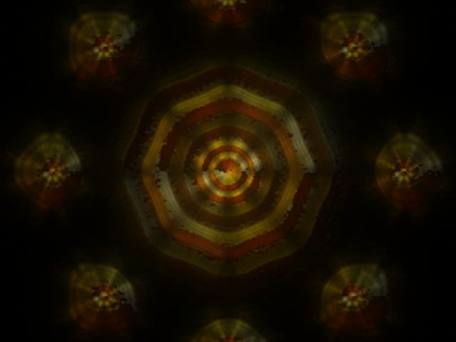 Golden Hexagon Neon Tunnel VJ Loop 4:3 Classic 60fps Screensaver