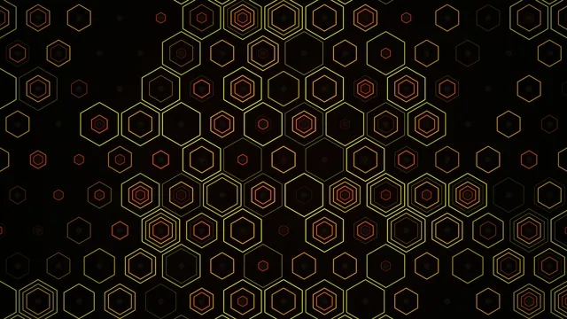 Golden Hexagon Pattern 4K Ultra HD Background