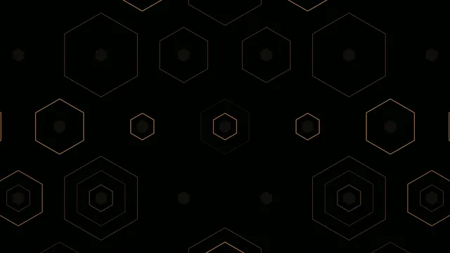 Golden Hexagon Pattern Animated Background 4K