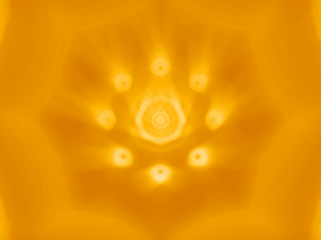 Golden Neon Tunnel Circle Lights 4:3 Classic 60fps VJ Loop Screensaver