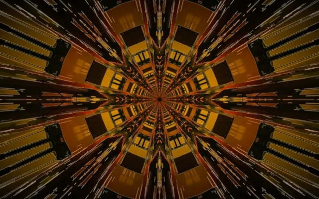Neon Tunnel Kaleidoscope Star Burst 16:10 Macbook 60fps Screensaver Vj Loop