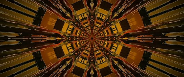 Neon Tunnel Kaleidoscope Burst 2.39:1 Cinemascope 60fps Screensaver Vj Loop