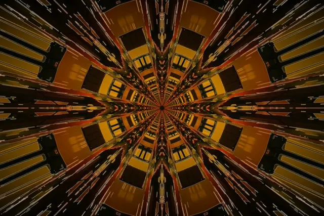 Neonski Predor Kaleidoskop Zvezda Izbruh 3:2 surface 60fps Ohranjevalnik Vj Loop
