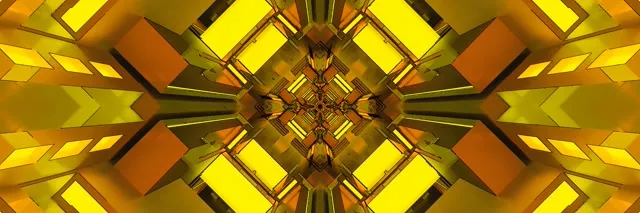 Auksinis neon tunelis ekrano užsklanda 3:1 trigubai platus 60fps VJ loop pc nešiojamas