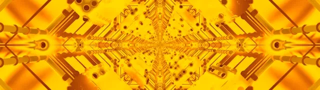 Golden تونل نئون Screensaver 32:9 Super Ultrawide 60fps VJ Loop PC Laptop