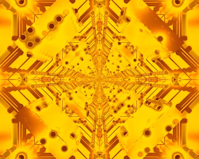 Túnel de Neó Daurat Estalvi de pantalla 5:4 Industrial 60fps VJ Loop PC Portàtil