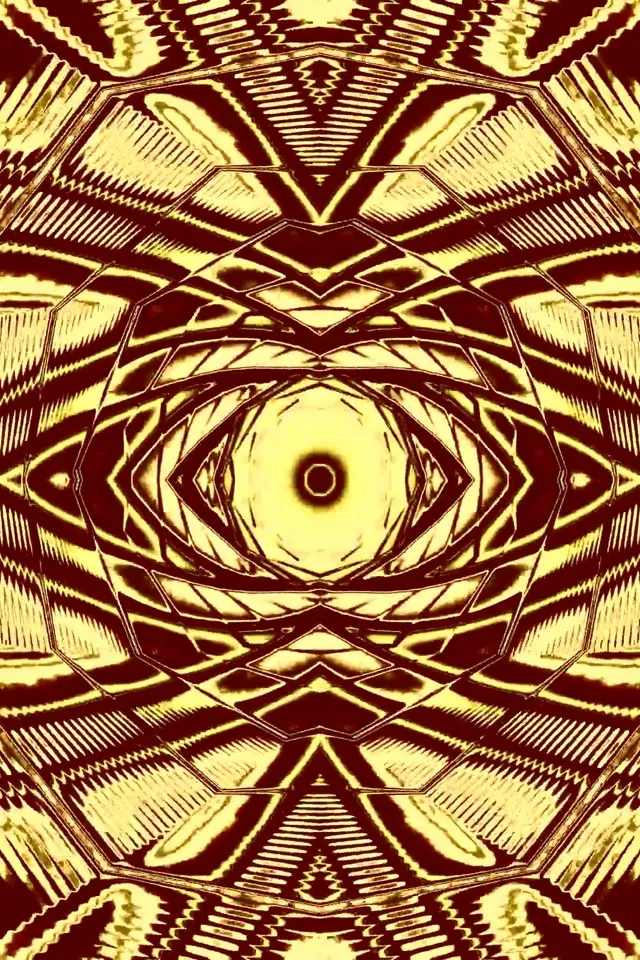 金色霓虹隧道屏保 60fps 2:3 照片竖屏 VJLoops