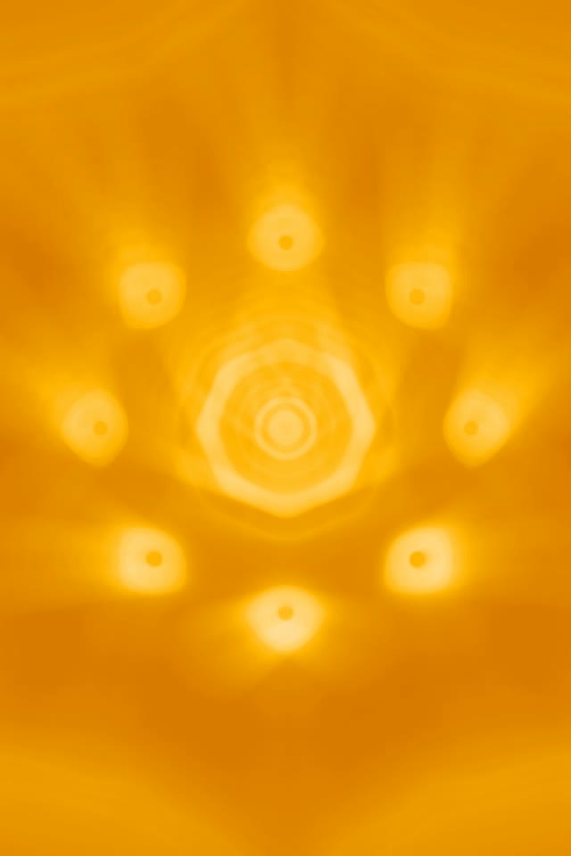 Golden Neon Tunnel VJ Loop 9:16 60fps Screensaver Glowing Rings