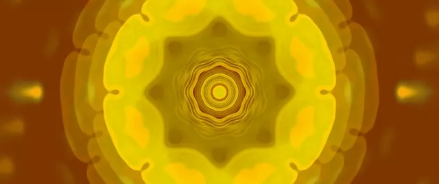 Terowongan Neon Oktagon Emas VJLoops 2.39:1 Cinemascope 60fps Screensaver