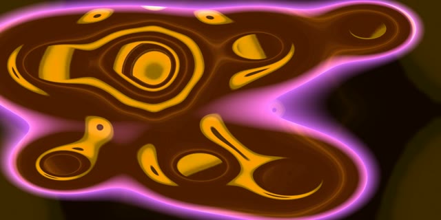 Golden Organic Neon Tunnel VJ Loop 2:1 Univisium 60fps Screensaver