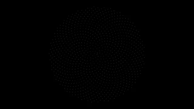 Golden Particles Sphere 4K - Digital Abstract Motion