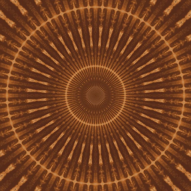 Golden Radial Neon Tunnel 1:1 Square 60fps Screensaver VJ Loop