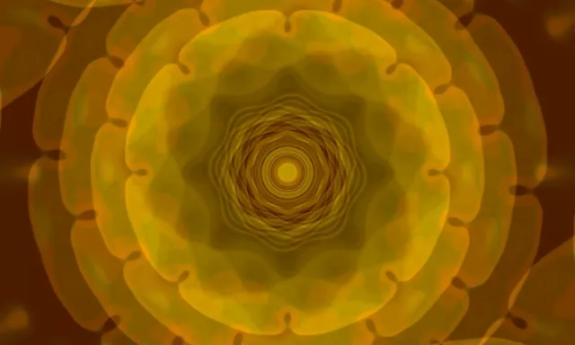 Golden Spiral Neon Tunnel VJLoops 5:3 Wide 60fps Screensaver