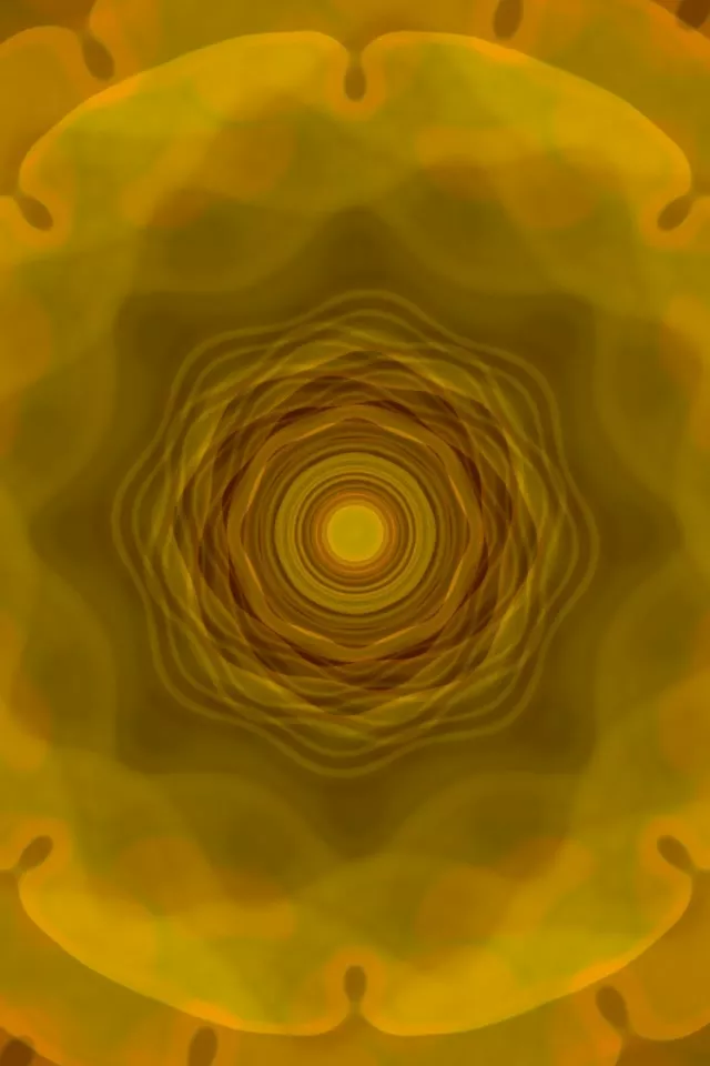 Gouden Spiraalvormige Neon Tunnel VJ Loop 9:16 60fps Screensaver Animatie