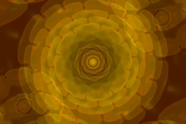 Arany Spiralizáló Vortex Neon Tunnel 3:2 Surface 60fps VJ Loop Képernyővédő