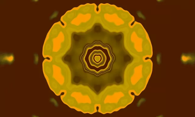 Neon Tunnel Stjerne Mandala 5:3 Bred 60fps Pauseskærm VJ Loop