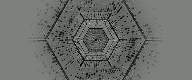 Túnel Neon Hex Cinza Screensaver 60fps 2.39:1 Cinemascope VJ Loop PC