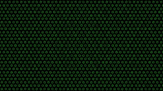 Green Hexagon Pattern 4K Ultra HD Background