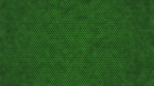 Green Hexagonal Grid Pattern 4K UHD Loop
