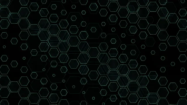 Green Hexagons 4K Animated Tech Background