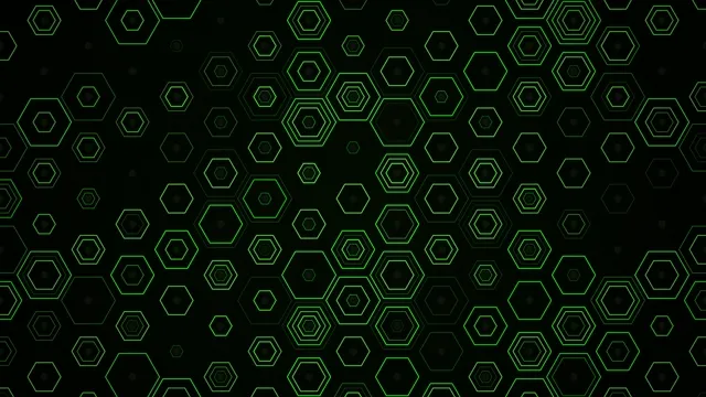 Green Neon Hexagon Pattern 4K Motion Background