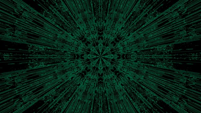 Green Neon Tunnel Kaleidoscope Screensaver 4k UHD 60fps Vj Loop
