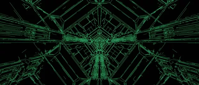 Green Neon Tunnel Screensaver 21:9 Ultrawide 60fps Vj Loop PC Laptop