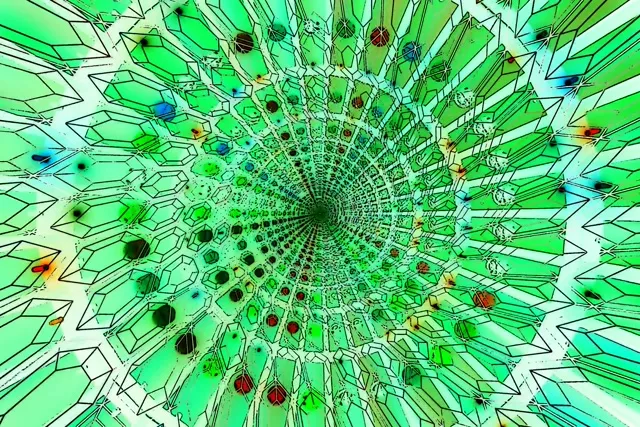 ग्रीन नियोन टनल स्क्रीनसेवर 3:2 surface 60fps Vj Loop PC Laptop