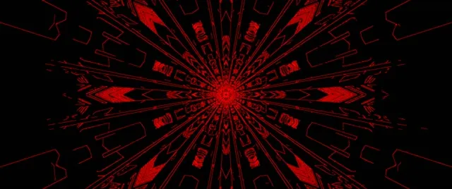 Neon Predor Zelen Kaleidoskop Izbruh VJ Loop 2.39:1 Cinemascope 60fps Ohranjevalnik Zaslona