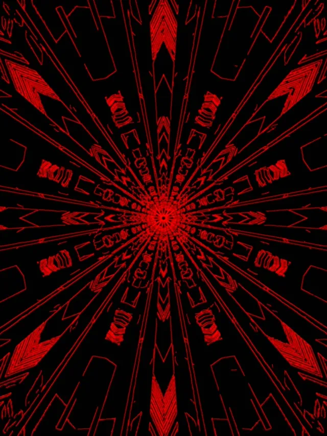 ネオントンネル グリーン 万華鏡 バースト VJLoops 3:4 iPadポートレート 60fps スクリーンセーバー