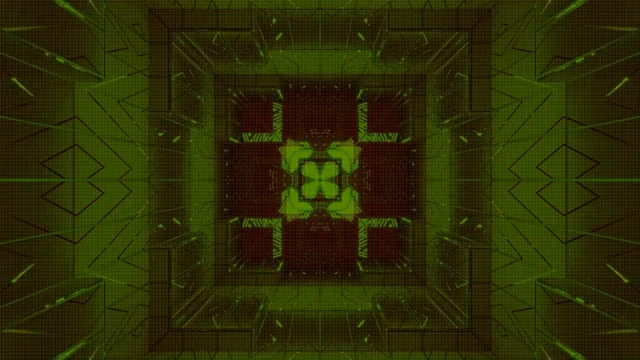 Grüner Neon Tunnel Bildschirmschoner 4K UHD 60fps Vj Loop PC