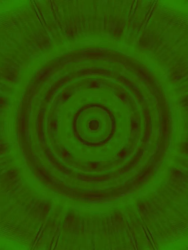 Tunel Neon Vortex Undă Verde VJ Loop 60fps Screensaver 3:4 iPad Portrait