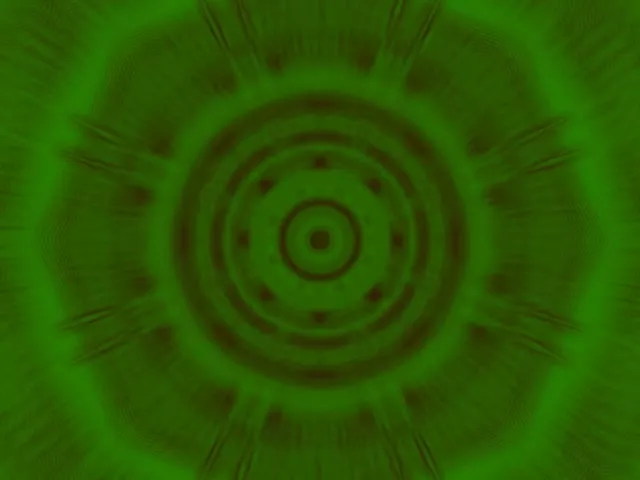 Neon Tunel Zelena Spirala Vorteks VJ Loop 4:3 Classic 60fps Čuvar Ekrana