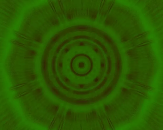 Berde Neon Tunela Uhin Zirkuluak VJ Loop 5:4 Industrial 60fps Pantaila-babesa